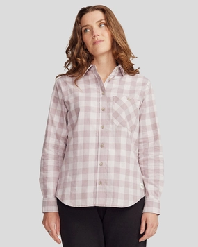 Modern Aesthetic Polished Style Women's Fyfe L/S Shirt - Thistle Gingham