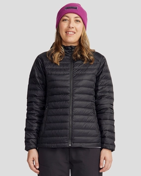 Sleek Comfort Weekend Ready Women's Heli Down Hooded Jacket 3.0 - Black Stingray