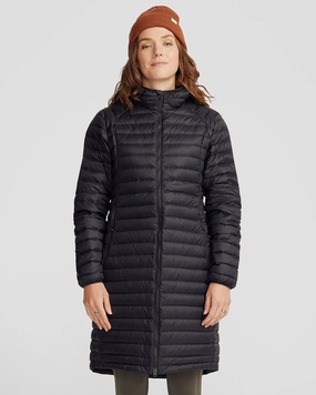 Comfy Fit Women's Heli Down Parka  Jacket- Black Stingray