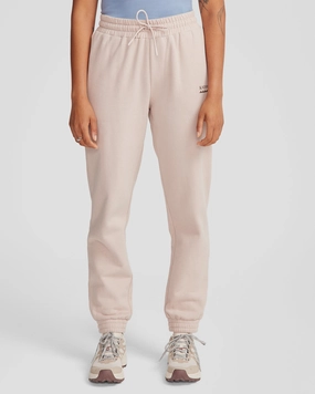 Women's Heritage Logo Slouchy Brushed Joggers - Light Taupe Sleek Design