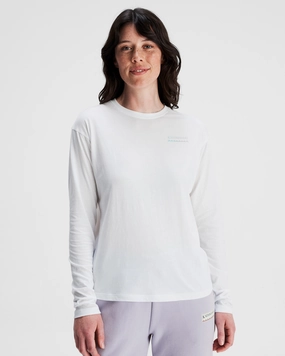 Trendy Piece Women's Heritage Organic Cotton Long Sleeve T-shirt - White