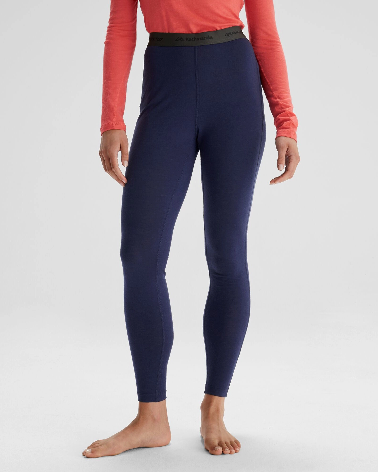 All Day Comfort Fabric High Durability Fabric Women's K-Merino 125 Baselayer Leggings - Dark Horizon