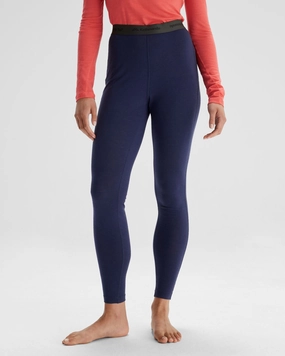 Low Profile Stitching Anti Pilling Treatment Women's K-Merino 125 Baselayer Leggings - Dark Horizon