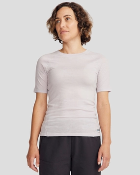 Low Profile Stitching Seamless construction Women's K-Merino 125 Baselayer T-Shirt - Dove