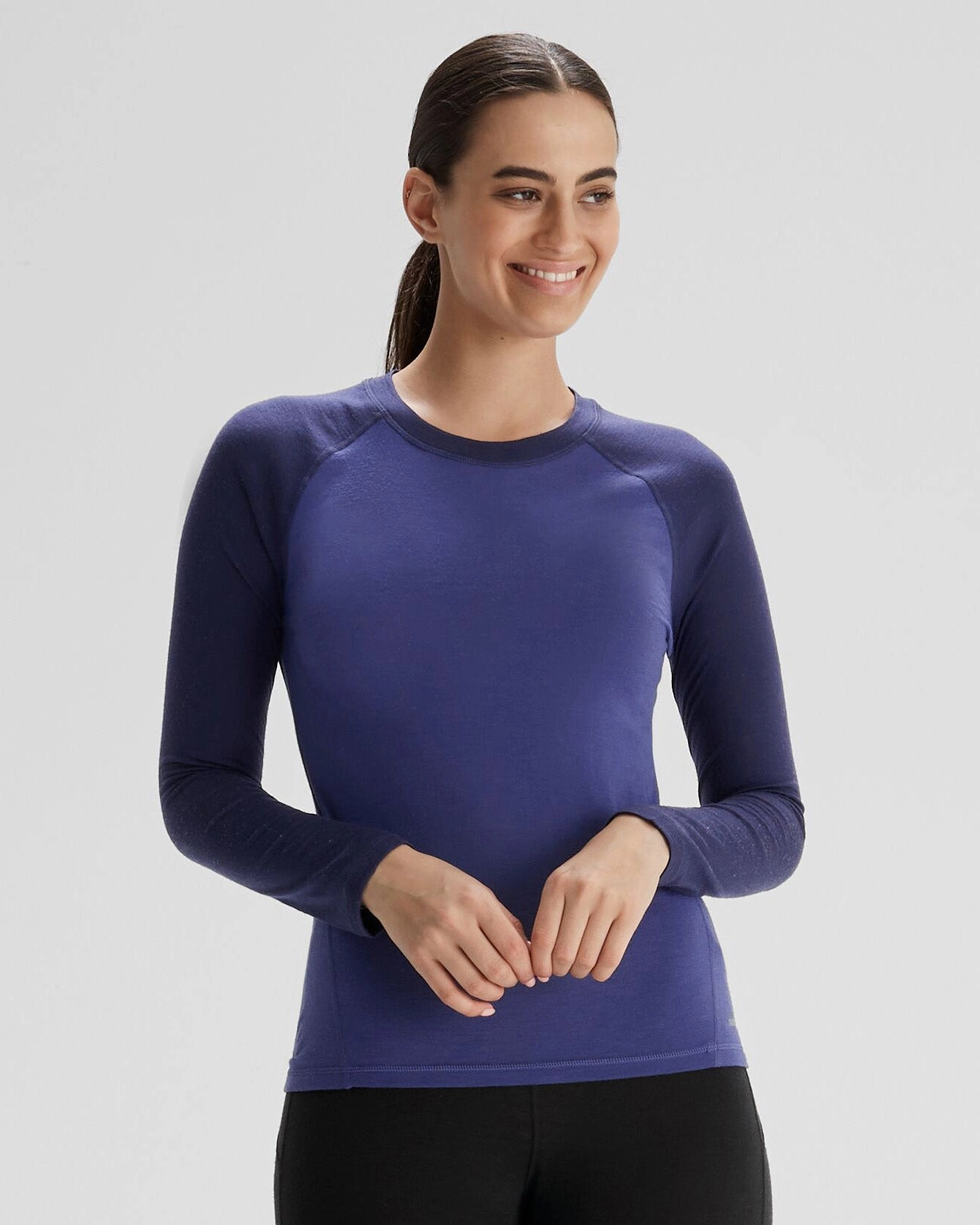 Ultra Fine Yarn Women's K-Merino 125 Baselayer Top - Horizon Line/Dark Horizon