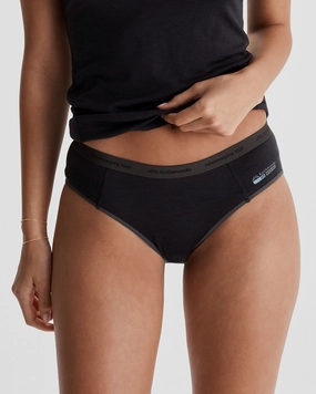 Multi Climate Adaptability Women's K-Merino 125 Briefs - Black Stingray