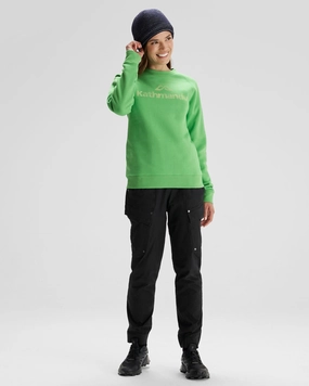 Winter-Ready Knit Outdoor Ready Women's Kathmandu Logo Crew Sweater - Lizzard