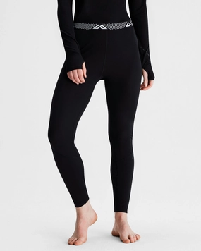Women's KMDAction Baselayer Leggings - Black Non Restrictive Fit Durable Stitching
