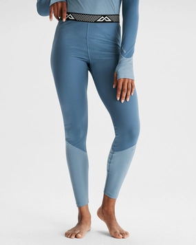 Tagless Labeling Thermal Regulating Women's KMDAction Baselayer Leggings - Moonlight/Bluehaze
