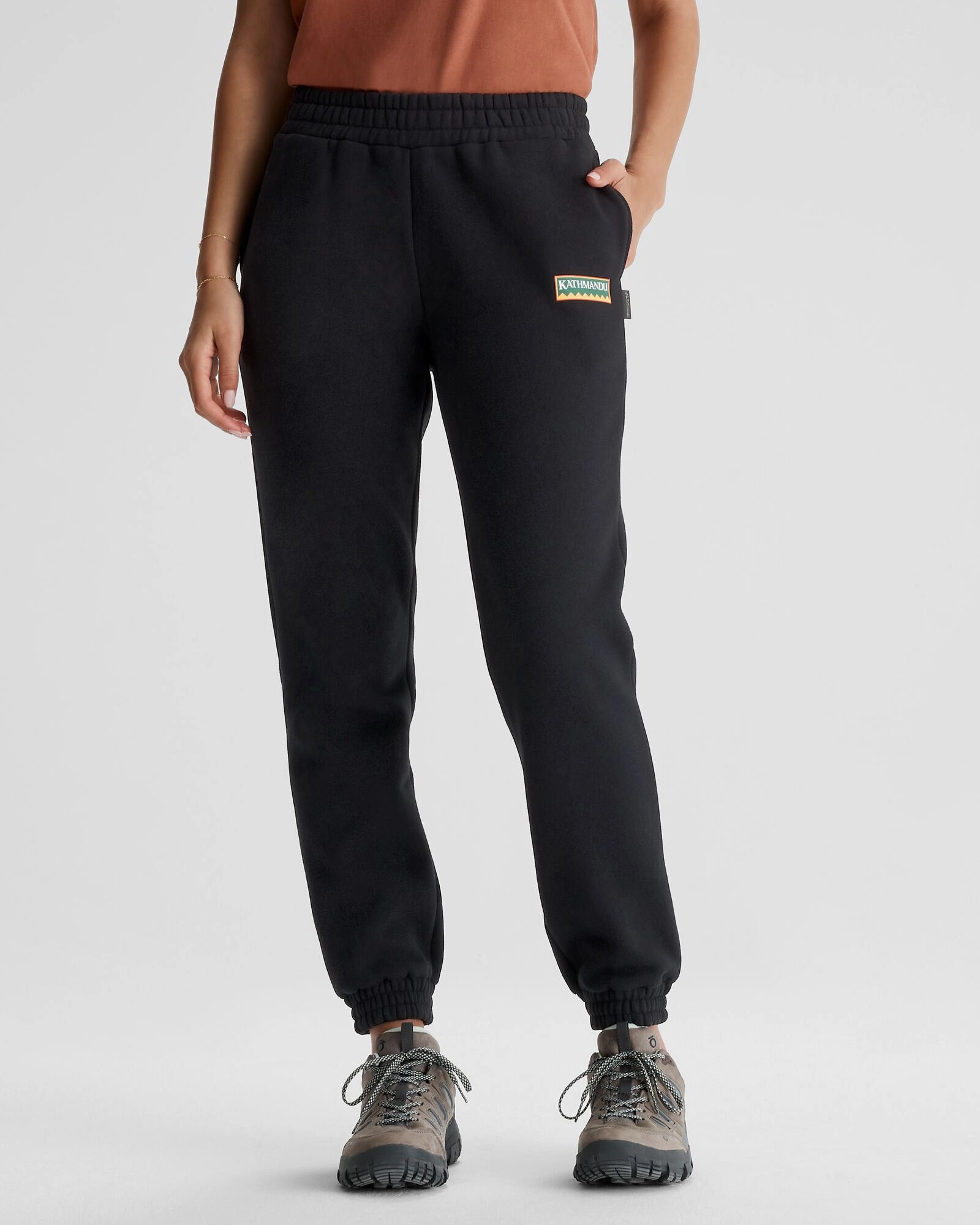 Women's Logo Slouchy BB Joggers - Black AntiStaticLining Sleek Appearance