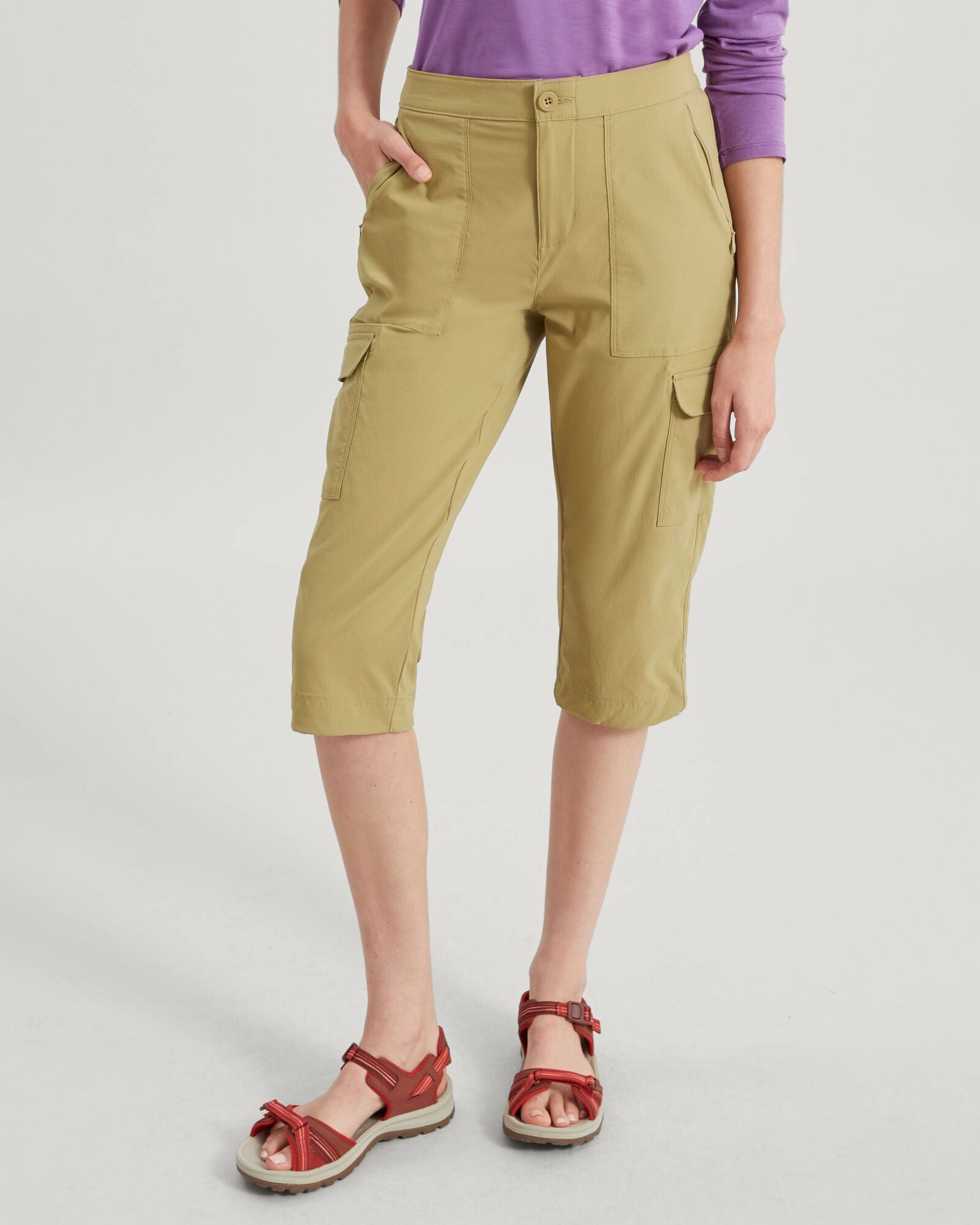 Soft Design Women's Miro 3/4 Pants - Kelp
