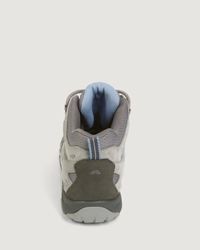 Durability Focus Quick Hike Women's Mornington Waterproof Mid Hiking Boots - Steel Grey/Faded Denim