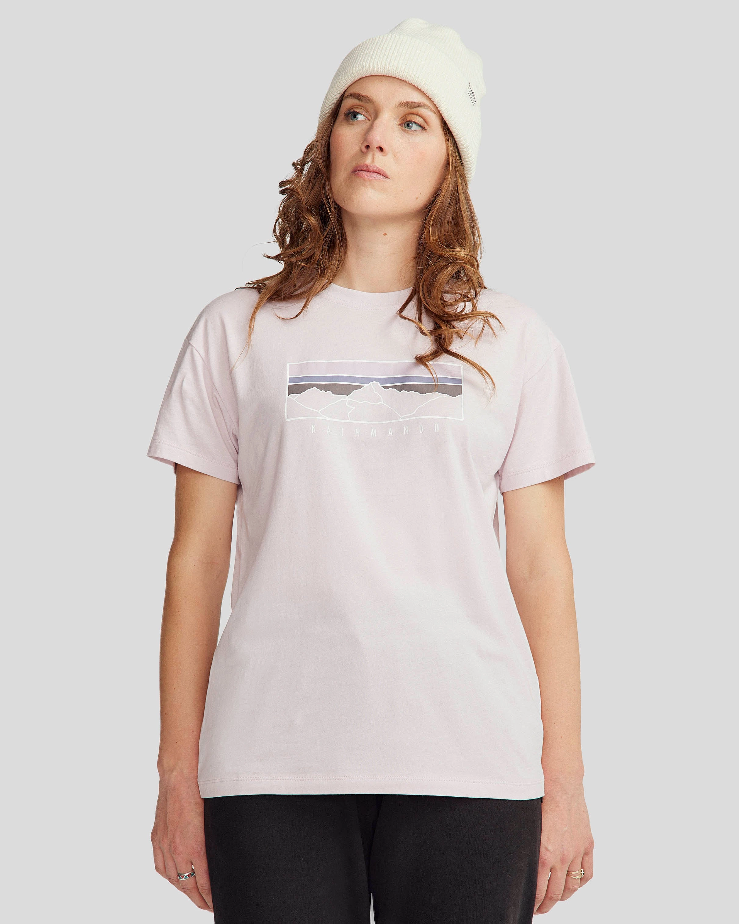 Women's Mountain Sunset Organic Cotton T-shirt - Stardust Timeless Layer