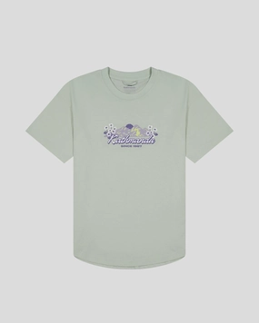 Women??s Mt Cook Lily Organic Cotton T-Shirt - Light Sage Wear Resistant Fabric Casual Layer Wear