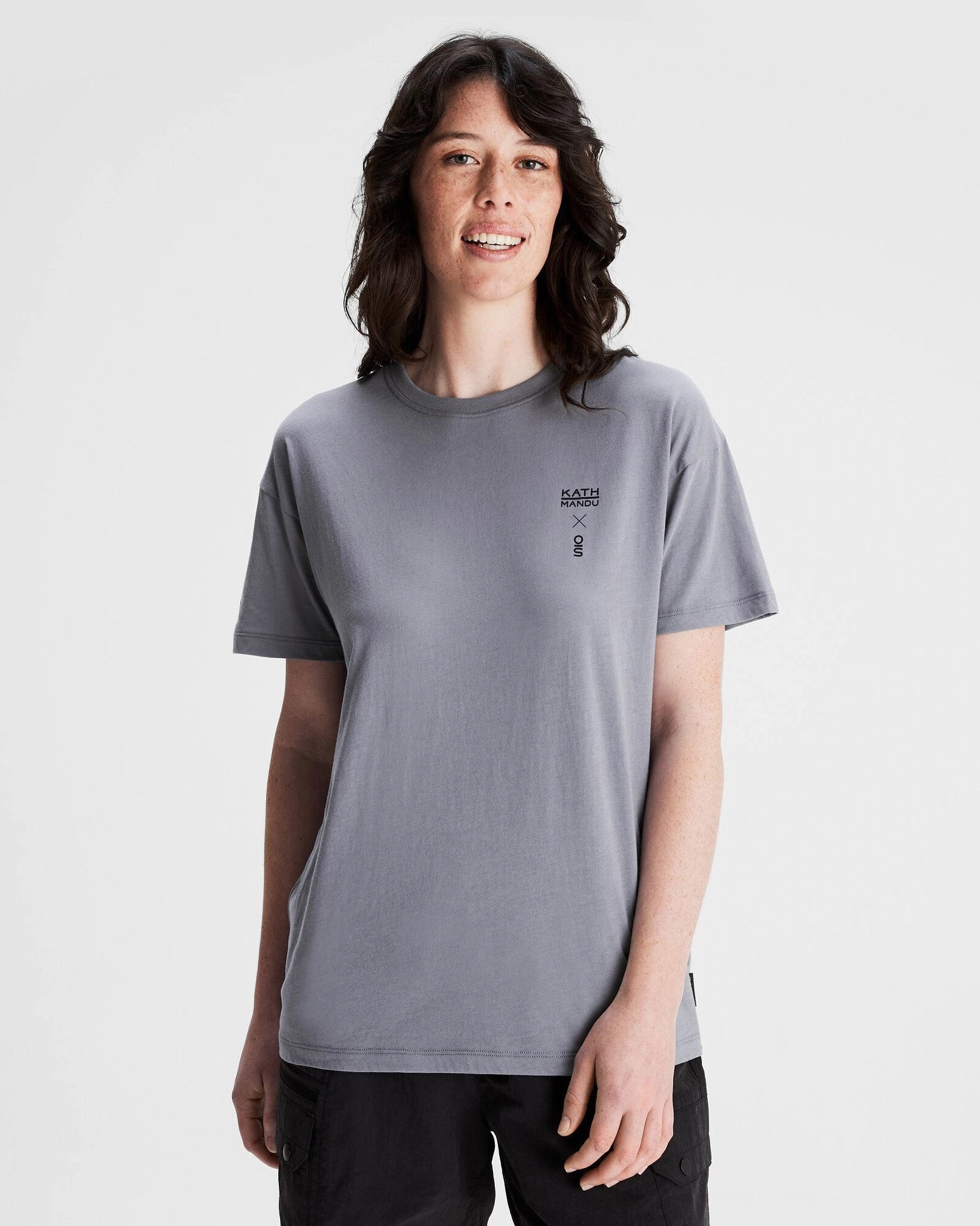 Women's O.Smither Lines Organic Cotton T-shirt - Dark Haze Yarn Dyed Stripes Non Irritating Seams