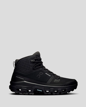 Women's On Cloudrock Waterproof Mid Hiking Boots - Black/Black Quick Dry Performance