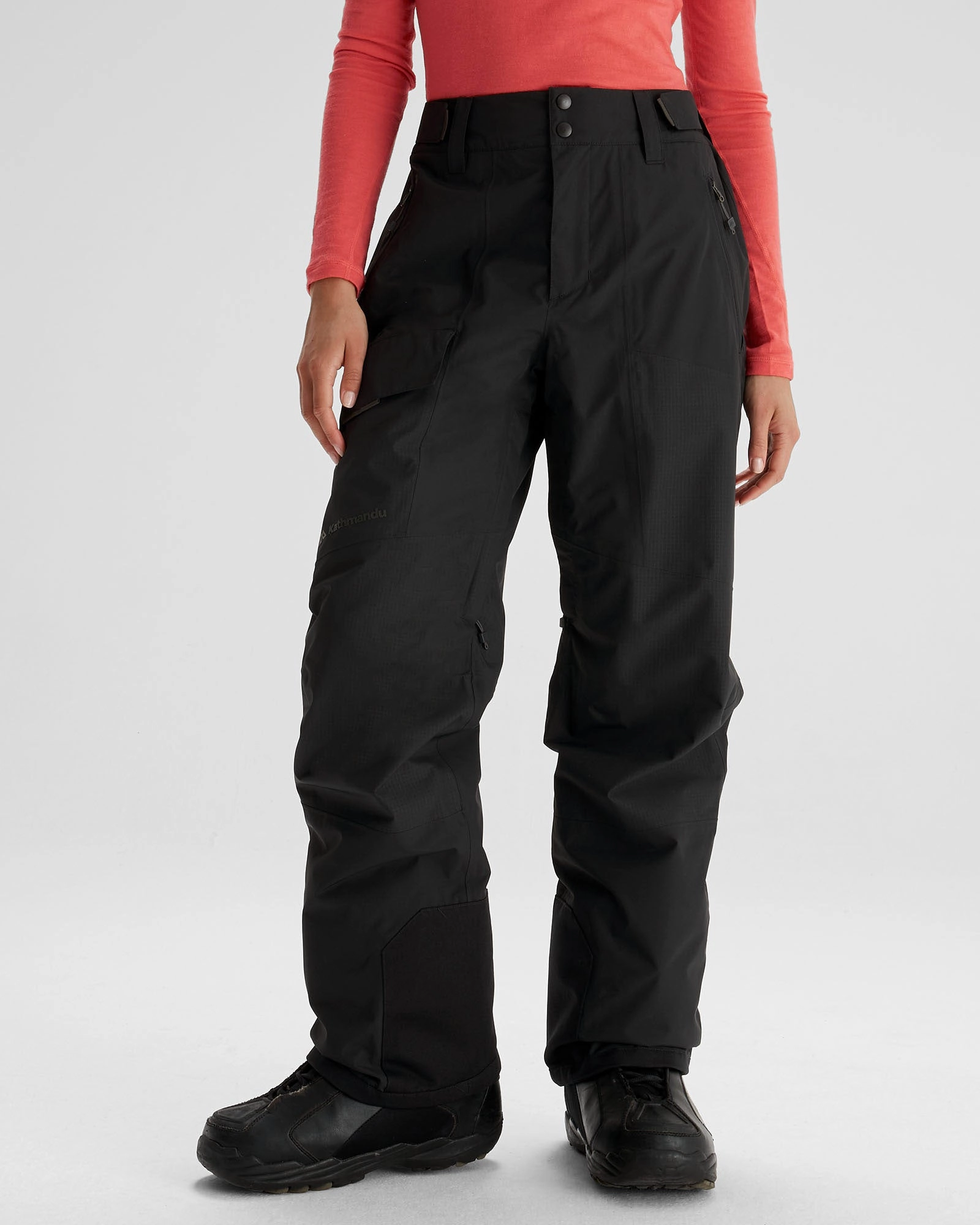 Women's PWDR-Days 2L Shell Snow Pants - Black Stingray High Rise Comfy Feel