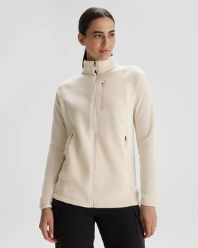 Eco Certified Textile InterchangeablePanels Women's Ridge 100 PrimaLoft Bio Fleece Jacket - Natural