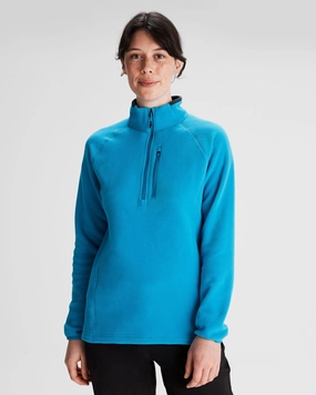 Women's Ridge 100 PrimaLoft Bio Pullover - Sea Blue All-Season Fit Warm Knit