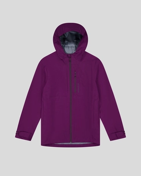 Women??s Ridge 3L GORE-TEX Rain Jacket - Berry Flexible Articulated Elbows Everyday Layers