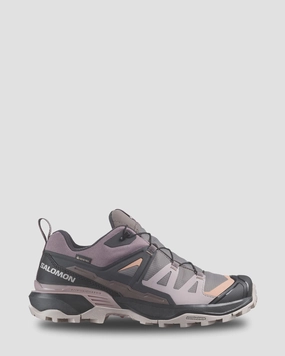 Women's Salomon X Ultra 360 GTX Hiking Shoes - Plum Kitten/Phantom/Cork Long Trek Support Heavy Duty Hiking