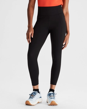 Women's Seeker 7/8 Leggings - Black Stingray ExpandableSidePanels Smart Stretch