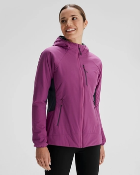 Women's Seeker PrimaLoft? Active Hooded Jacket - Raz Flexible Side Gussets Snag Proof Surface