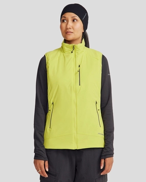 SoftshellMaterial Women's Seeker PrimaLoft? Active Vest - Bright Moss