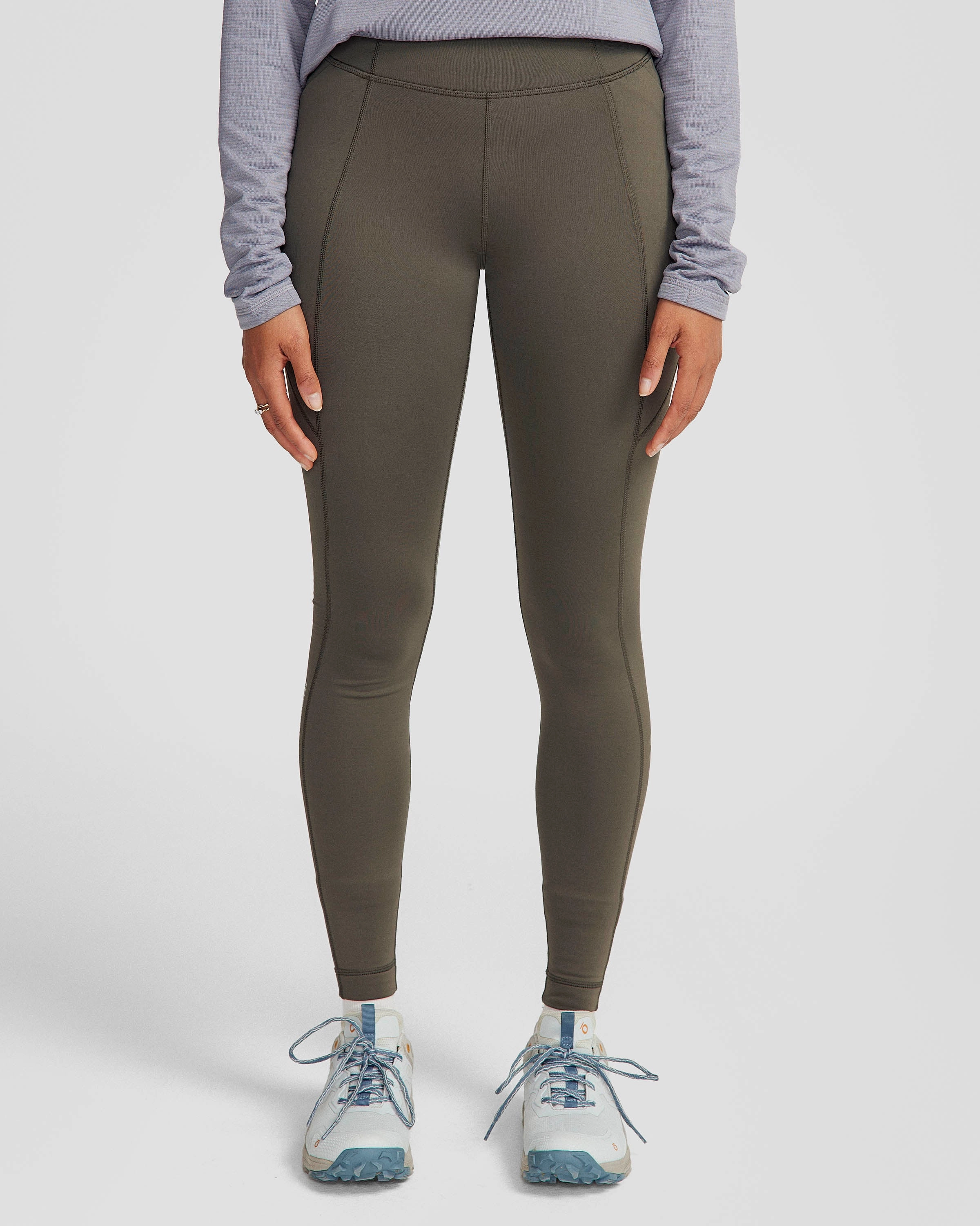 Comfort Base Ultra Soft Women's Seeker Winter Leggings - Dark Moss