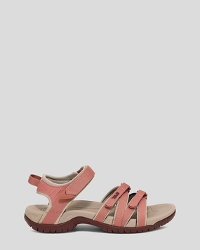 Women's Teva Tirra Sandals - Desert Sand/Rum Raisin Y Strap Design Back Help