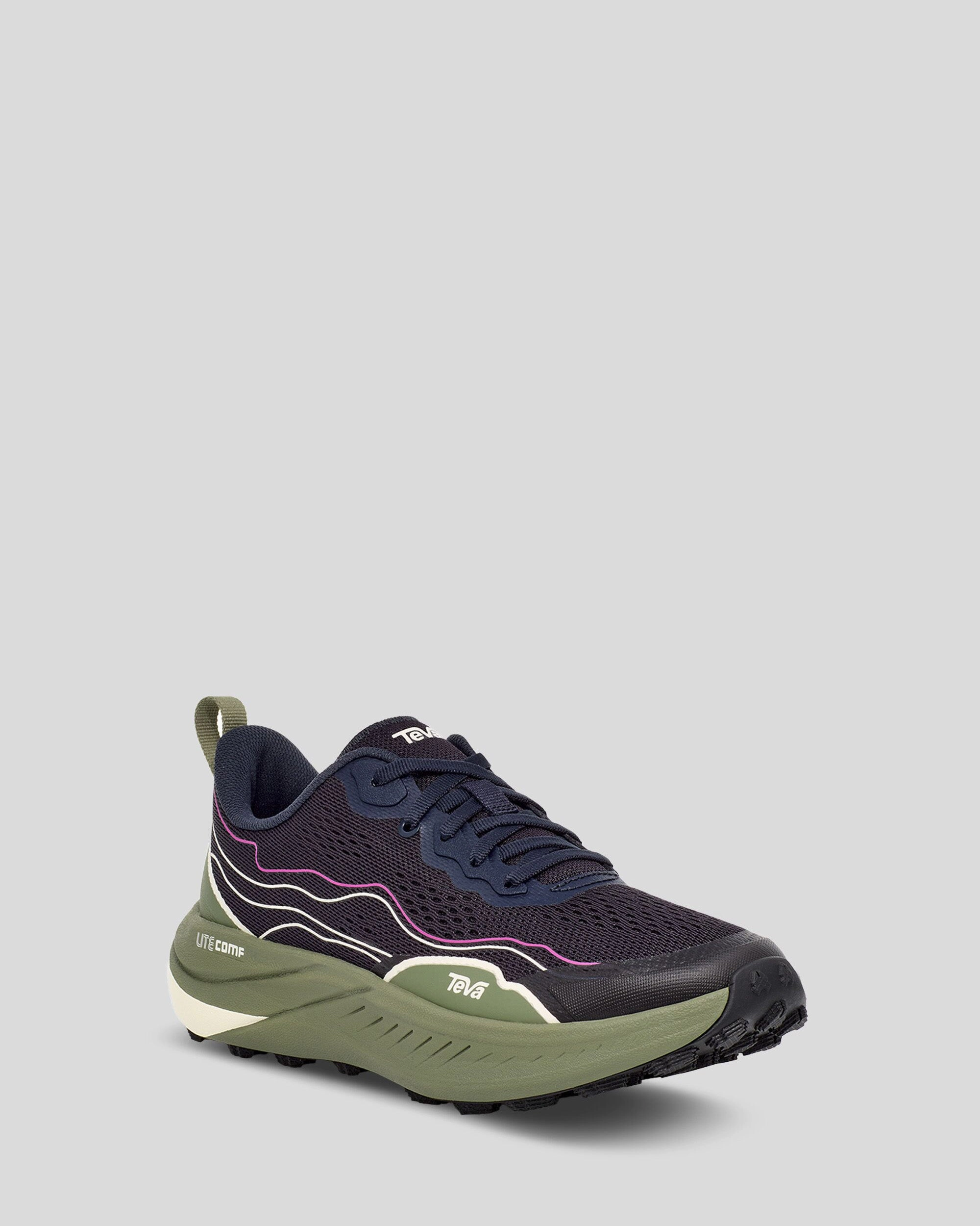 Women's Teva Trailwinder Low Hiking Shoe - Total Eclipse/Olivine indoor track running gear loose - fit