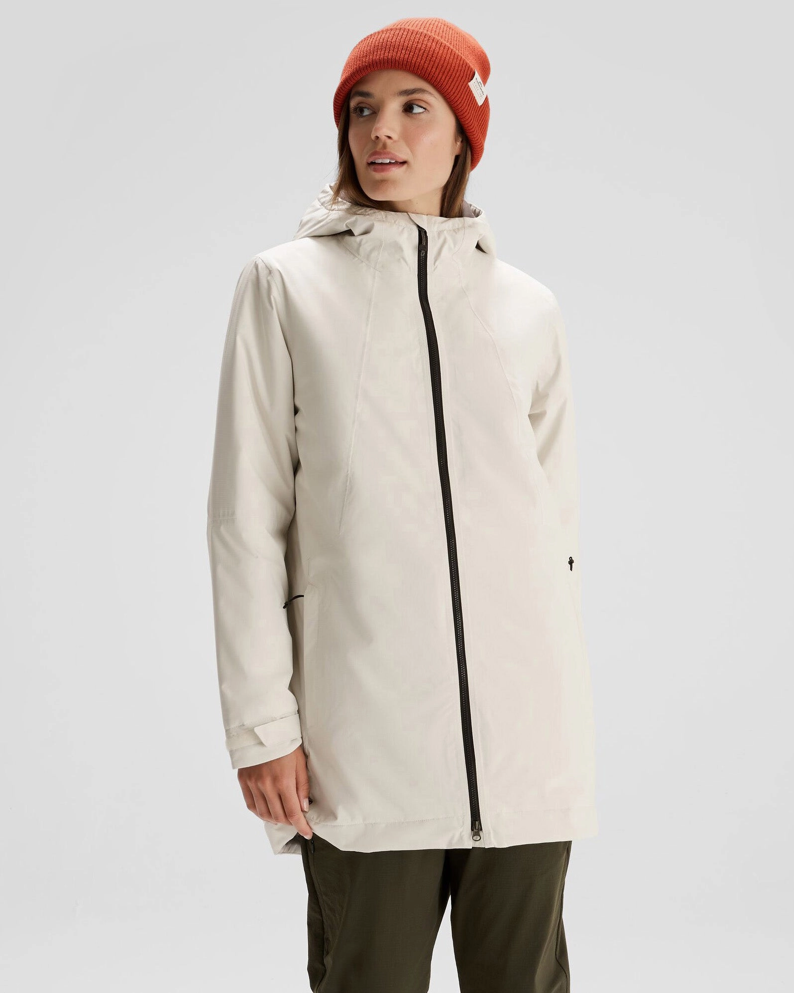 Women's Trailhead 2L Insulated Rain Parka - Natural Adaptive Tension Bands