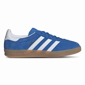 No Tie Fit Adidas Men's Gazelle Indoor Blue Bird/Cloud White/Gum