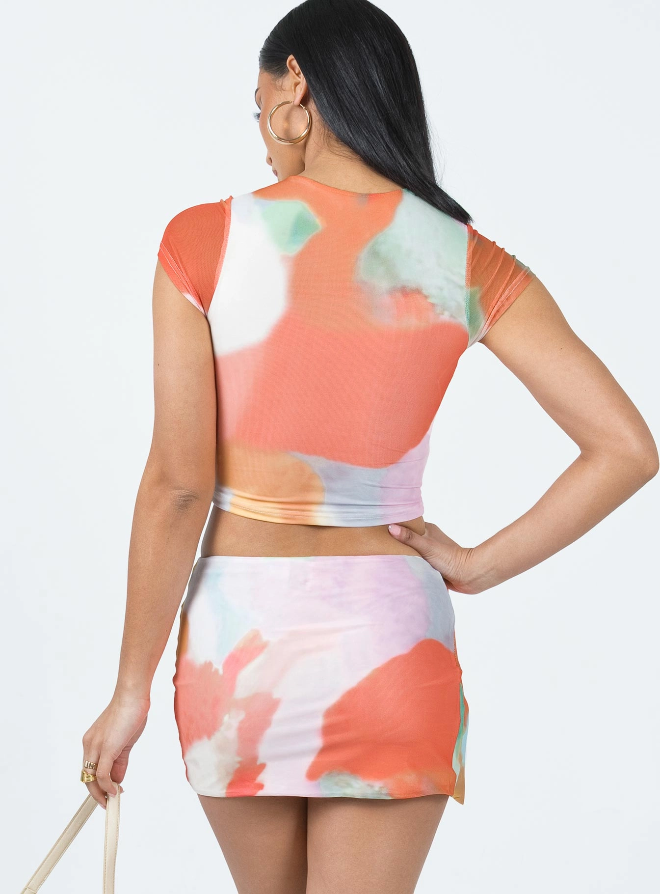 Day Ready Metallic Finish Bold Move Mini Skirt Multi