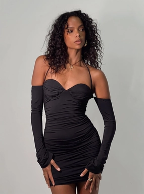 Wyona Mini Dress Black Tall-Fit FadeResistantColor