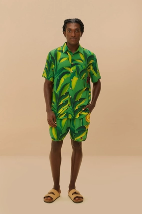 Weekend Ready Green Banana Aquarela LENZING? ECOVERO? Viscose Shorts