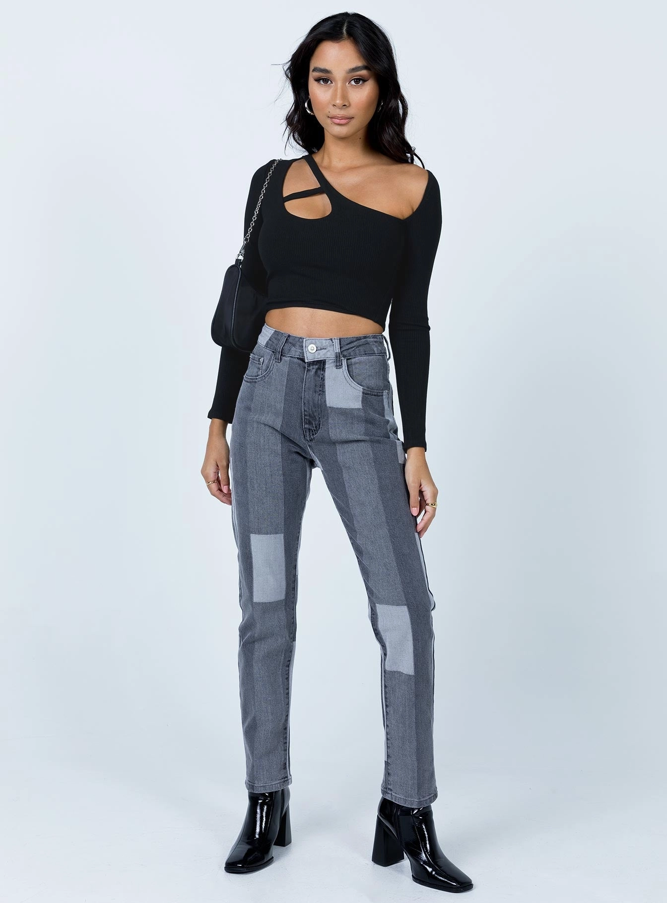 Casual Solution Autumn Days Unisex Wear Teen Outfit Zahra Denim Jeans Black