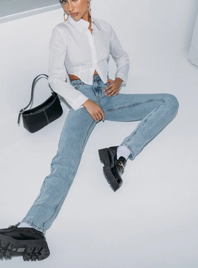 Fit Essential Garment Dyed Technique Zamora Straight Leg Denim Jeans