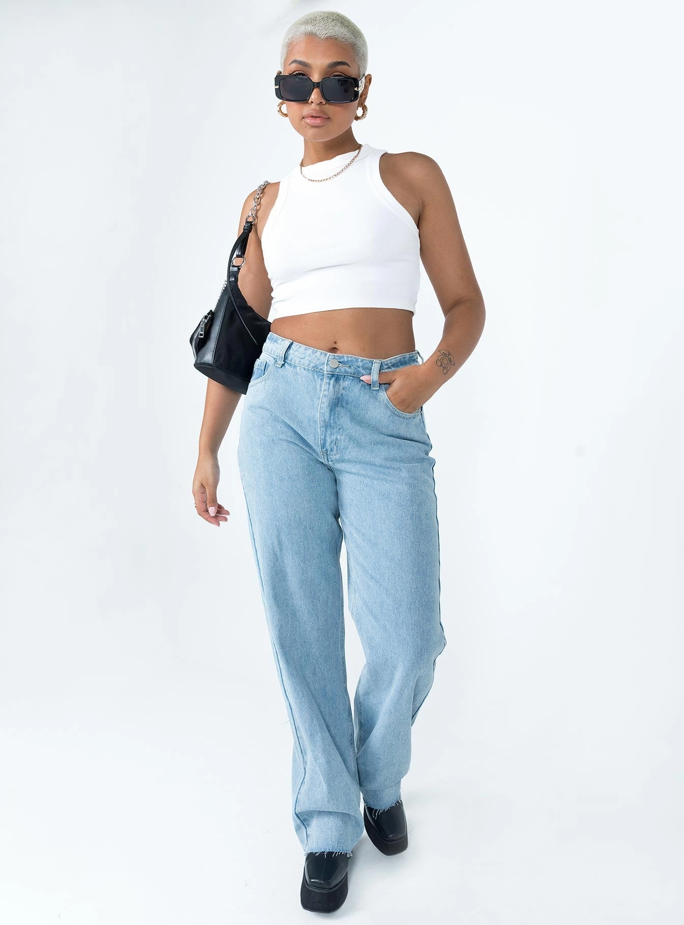 Fall Outfit Zappa Mid Waist Jean Denim