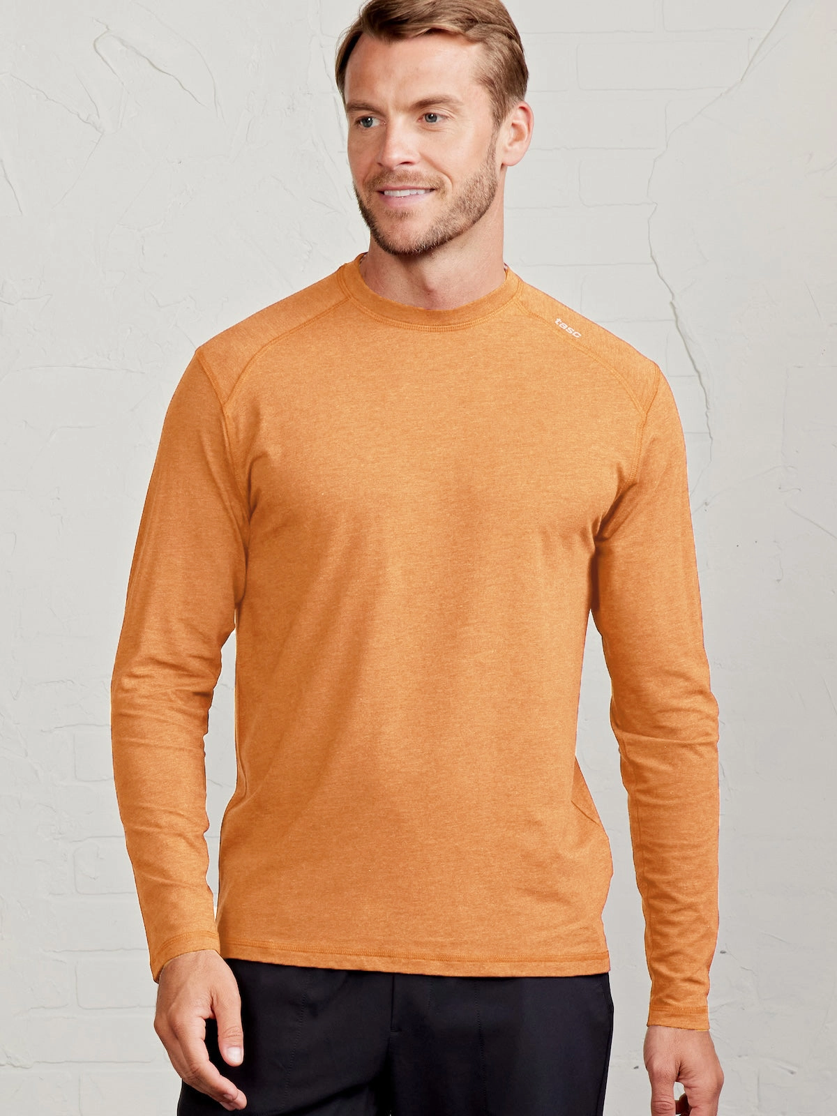 Layered Panel Construction AbrasionResistantFabric Carrollton Long Sleeve Fitness T-Shirt