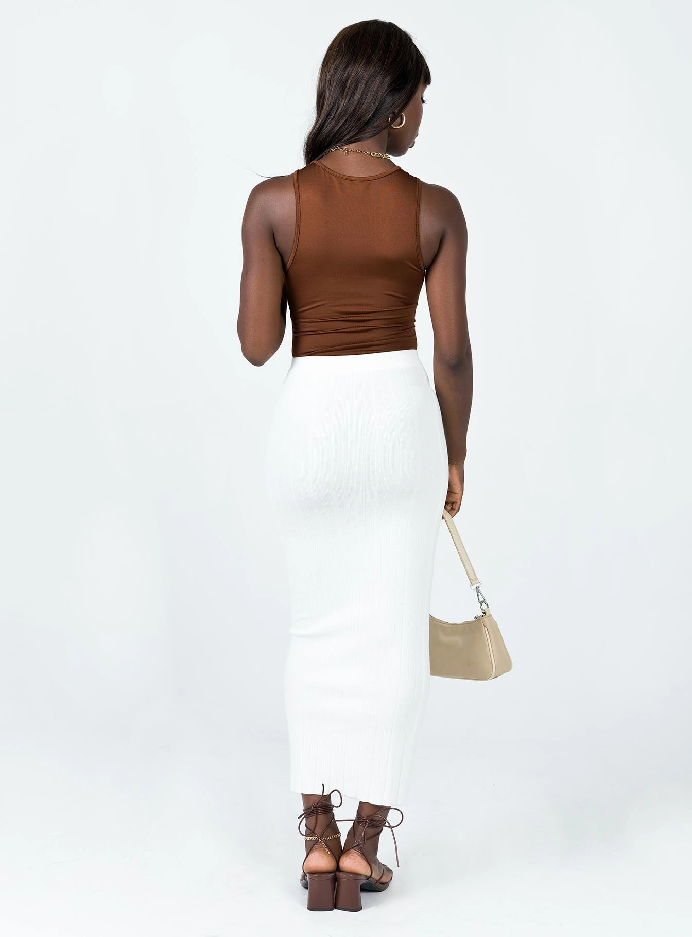 Relax Outfit Zyler Maxi Skirt White